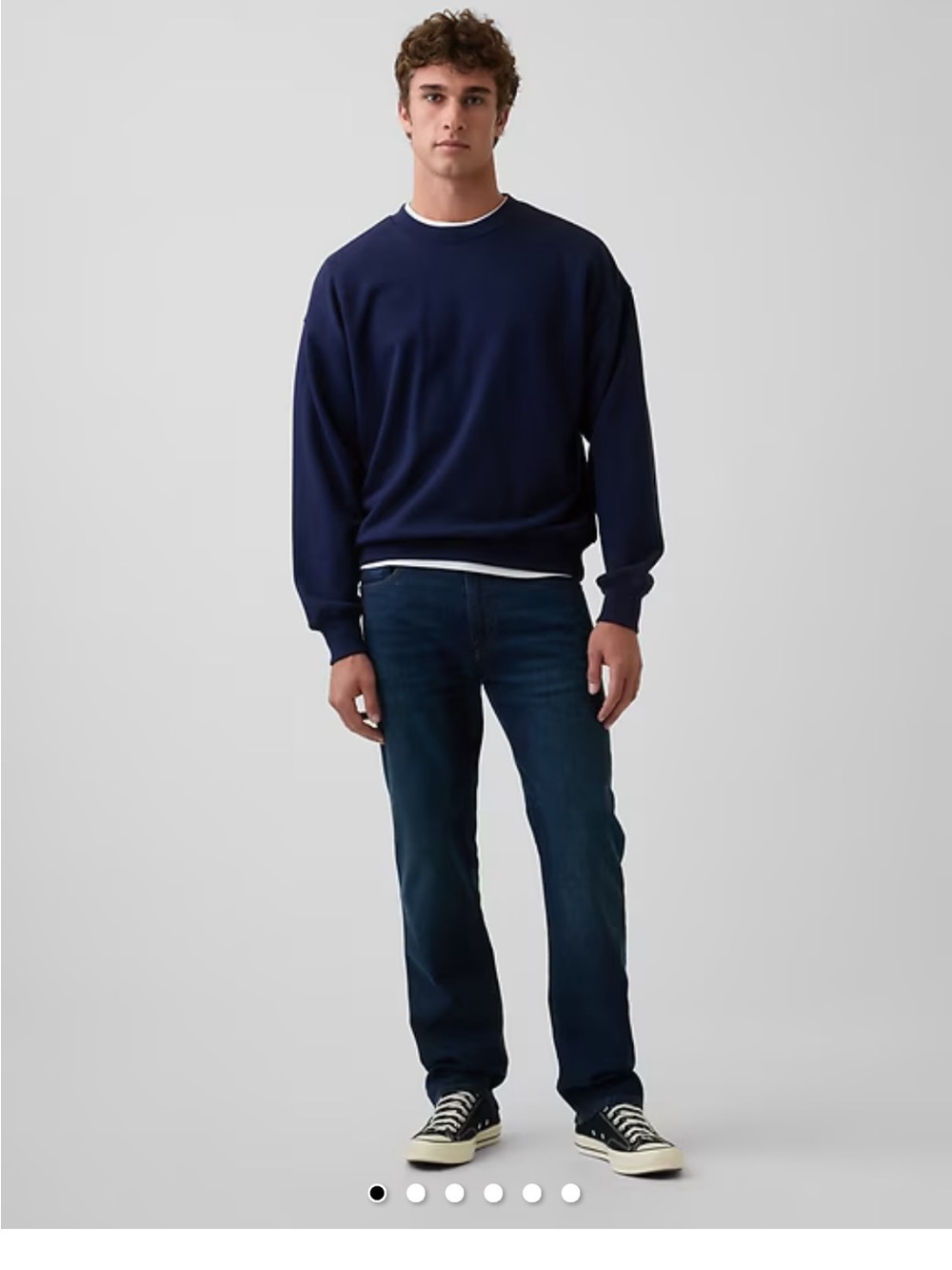 Gap Men's Dark Blue Straight-Leg Jeans - Size 36/32 - NWT
